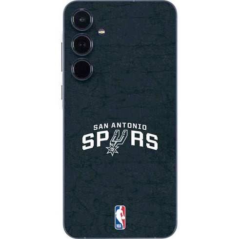 NBA San Antonio Spurs Distressed Galaxy A35 5G Skin